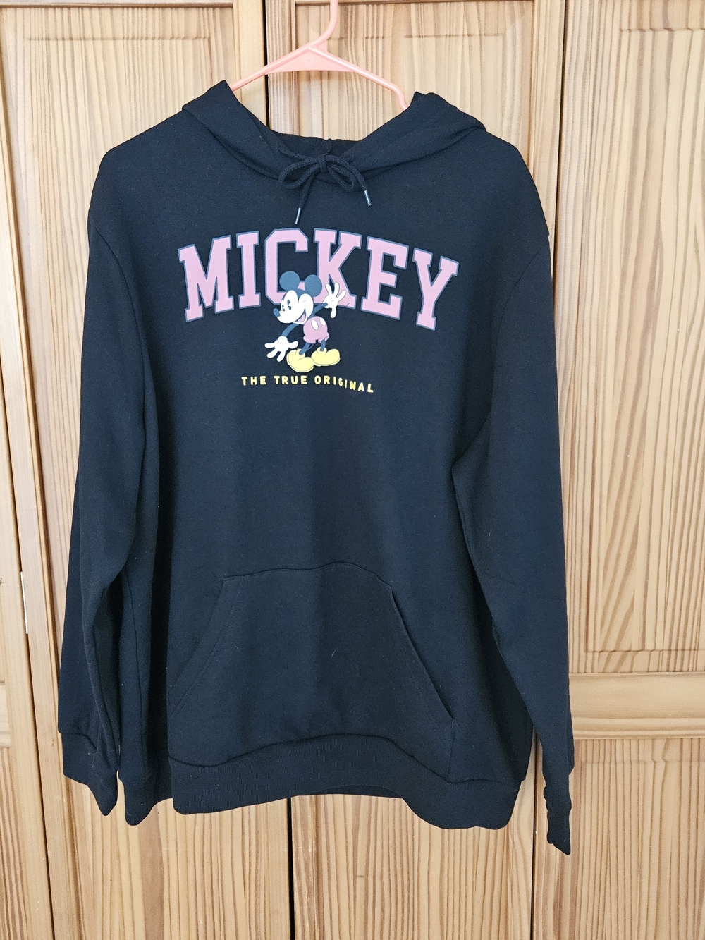 Disney Black Crewneck Sweatshirt with Mauve MICKEY Graphic
